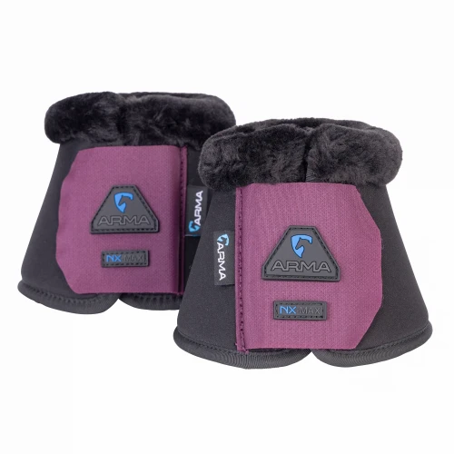 Shires ARMA SupaFleece Neoprene Over Reach Boots - Plum