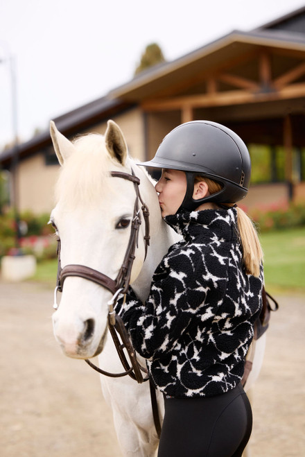 Kerrits Kids Berber Flying Horse Jacket - Black