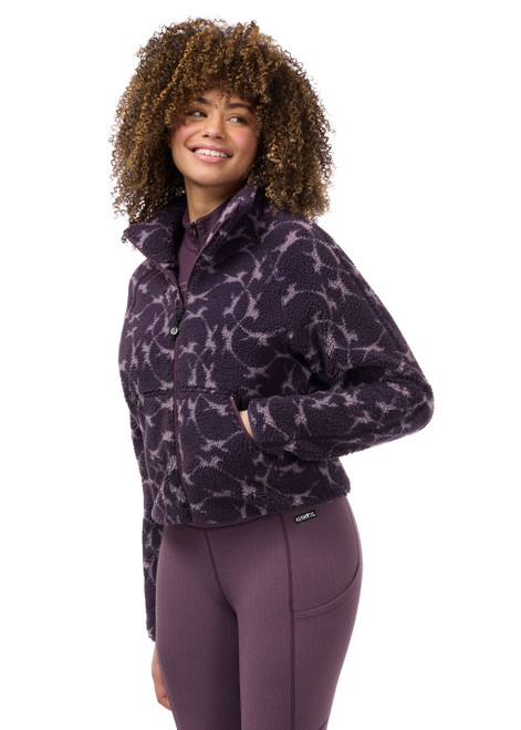 Kerrits Berber Flying Horse Jacket - Elderberry