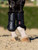 LeMieux Fleece Edge Mesh Brushing Boot - Black/Black