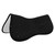 Acavallo Lycra and Memory Foam Half Pad with Bamboo Fiber - Black/Black