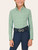 R.J. Classics Girls Libby Junior Long Sleeve Shirt - Green Paddock Play