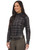 Kerrits First Level Quarter Zip Fleece Tech Top - Black Bridle Plaid