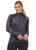Kerrits First Level Quarter Zip Fleece Tech Top - Plumnoir Bridle Plaid