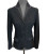 Anademi Ladies Mesh Show Coat - Black with Lavender Piping