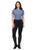 Kerrits Precision Short Sleeve Quarter Zip Tech Top - Dusty Blue