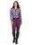 Kerrits Equibreeze Ice Fil Long Sleeve Shirt Print - Berry Brushstrokes