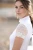 Kastel Denmark Cap Sleeve Galloon Lace  Sun Shirt - White
