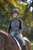 Kerrits Traverse Quarter Zip Fleece Tech Top - Black Wrought Iron Horses