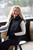 Kerrits Skyline Houndstooth Reversible Vest - Black