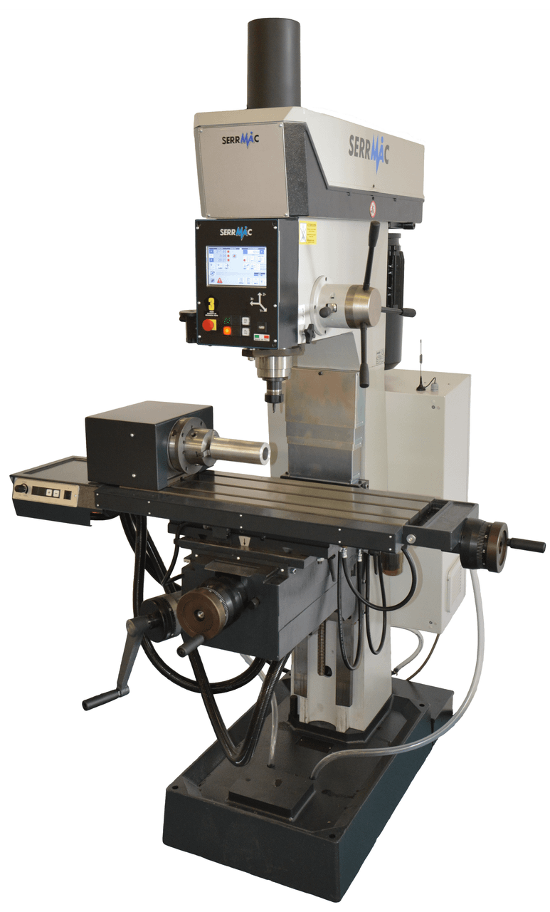 SerrMac Automax 3-axis CNC precision drill-milling machine with touch screen control