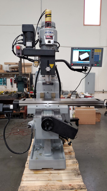 New 10" x 54" Acra 3 Axis Vertical Milling Machine with Acu-Rite MillPower CNC Retrofit Controller