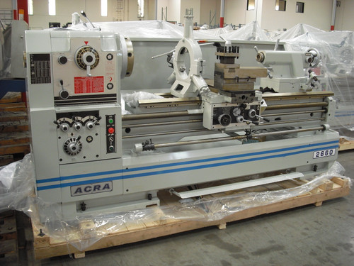 New 26"/35" x 60" Acra Precision Gap Bed Engine Lathe (12 Speeds)