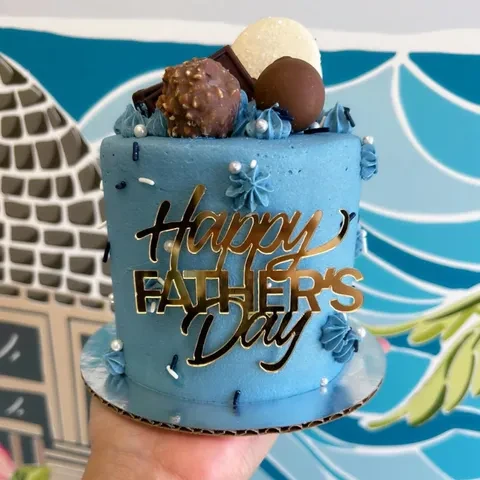 Happy Father's Day Cake- 4 inch