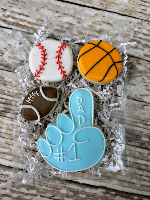#1 Dad Sports Cookie Set