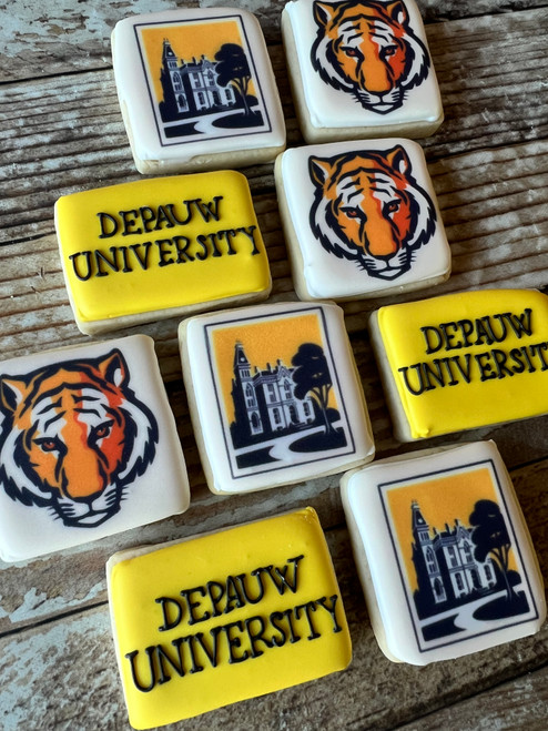 Printed/ Piped Grad Mini Cookies- 3 dozen