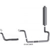 BESTfit 3.5 Inch ID Inlet 4 Inch OD Outlet Aluminized Multi-Bend 2 Piece Turbo Down Pipe For Ford L With L10 Cummins
