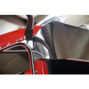 Peterbilt 389 & 388 10 1/2 Inch Stainless Steel Bowtie Drop Visor By CSM
