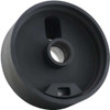 Black Billet Aluminum Steering Wheel Hub Adapter W/ 5 Hole Bolt Pattern, 72 Spline Count For International ProStar