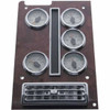 Chrome Rectangular Vertical Warning Light Panel Bezel For International 9200, 9300, 9400 & 9900