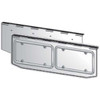 304 Stainless Steel Hinged Dual License Plate Holder With Angled Bottom Corners