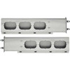 CSM 30 Inch Stainless Steel Flap Hanger Set W/ Rectangular Light Holes & 2.5 Inch Bolt Pattern