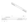 94 Inch 304 SS Rear Full Light Bar W/ 6 - 4 Inch Round Light Hole Holes