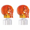 Stainless Steel Bumper Guide Kit W/ Amber Skull Light