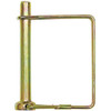 5/16 X 2-19/32 Inch Yellow Zinc-Plated Carbon Steel Snapper Pin With Wire Loop