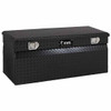 Gloss Black Diamond Plate Aluminum 48 Inch Utility Chest Box For Pickup Trucks