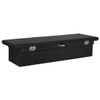 Gloss Black Diamond Plate Aluminum 60 Inch Low Profile Crossover Tool Box For Pickup Trucks Gloss Black Diamond Plate Aluminum 60 Inch Low Profile Crossover Tool Box For Pickup Trucks