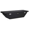Gloss Black Diamond Plate Aluminum Low Profile Angled Crossover Tool Box- 69 Inch For Pickup Trucks