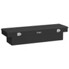 Matte Black Diamond Plate Aluminum Crossover Tool Box- 69 Inch For Pickup Trucks
