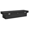 Matte Black Diamond Plate Aluminum Crossover Tool Box- 72 Inch For Pickup Trucks
