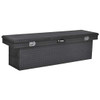 Gloss Black Diamond Plate Aluminum Deep Crossover Tool Box- 69 Inch For Pickup Trucks