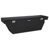 Gloss Black Diamond Plate Aluminum Deep Angled Crossover Tool Box- 72 Inch For Pickup Trucks