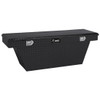 Gloss Black Diamond Plate Aluminum Deep Angled Crossover Tool Box- 60 Inch For Pickup Trucks