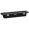 Gloss Black Diamond Plate Aluminum Low Profile Slim-Line Crossover Tool Box- 63 Inch For Pickup Trucks