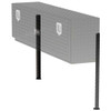 Gloss Black Diamond Plate Aluminum Topside Truck Tool Box Leg- 30 Inch