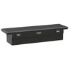 Matte Black Diamond Plate Aluminum Low Profile Secure Lock Truck Tool Box- 69 Inch
