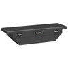 Matte Black Diamond Plate Aluminum Low Profile Angled Secure Lock Truck Tool Box- 63 Inch