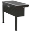 Gloss Black Diamond Plate Aluminum 36 Inch Low Profile Truck Side Tool Box W/ Legs