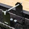 Black Powder-Coated Steel Trimmer Line Spool Bracket For Open/Enclosed Landscape Trailers Black Powder-Coated Steel Trimmer Line Spool Bracket For Open/Enclosed Landscape Trailers
