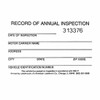 Annual Inspection Form With Decal