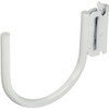 White Steel E-Track Curved J-Hook