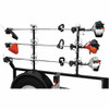 3 Position Channel Style Lockable Trimmer Rack With Padlocks For Open Landscape Trailers