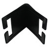 3.75 X 3.25 Inch Black Plastic Corner Protector For 2 Inch Straps - Set Of 10