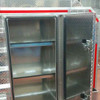 Single Door Cab Rack - Diamond Plate Aluminum 68 x 80 Inch Center Vault, 2 Chain Racks & 2 Chain Trays By Sturdy-Lite