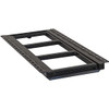 Black Powder-Coated Steel 3-Rung Retractable Truck Step