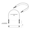 Stainless Steel Flat Air Tank Straps 8.25 X 1.125 Inch For Peterbilt 378, 379, 386, 389